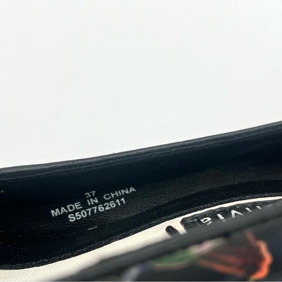 Alice + Olivia Dina Botanical print Humming bird pums Silettos Art to wear Sz 7 - Picture 9 of 12